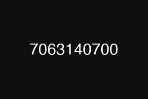 7063140700