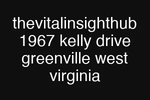 thevitalinsighthub 1967 kelly drive greenville west virginia